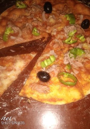 صورة لوصفة بيتزا🍕