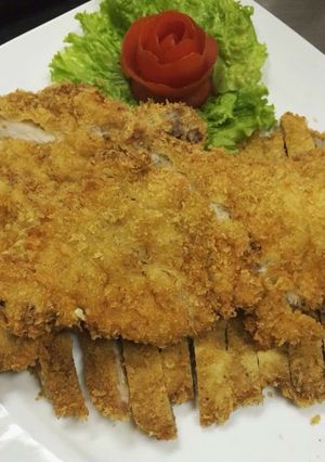 Hình của món Thăn lợn tẩm bột rán.