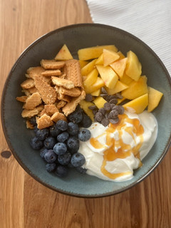 Una foto de Merienda o desayuno de verano fácil