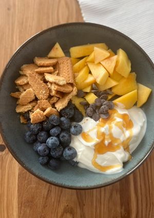 Una foto de Merienda o desayuno de verano fácil