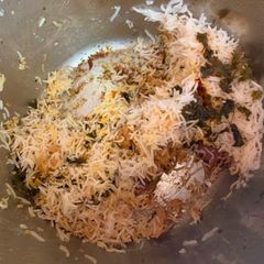 A picture of Mutton Biryani in instapot.