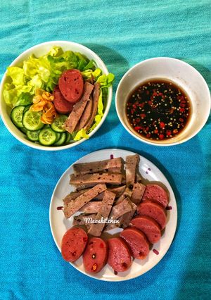 Hình của món Bún Nem Chả Nước Tương.