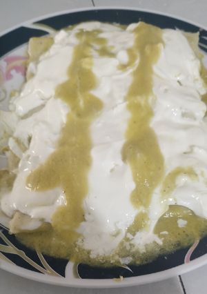 Una foto de Enchiladas suizas