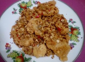 Foto resep Dori goreng gandum / oatmeal simple