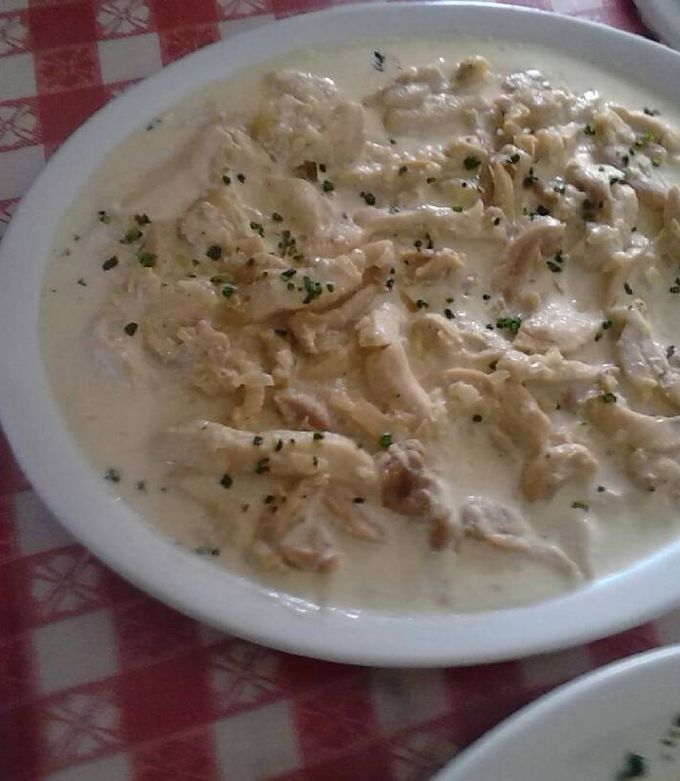 Una foto de Pollo a la crema , súper fácil