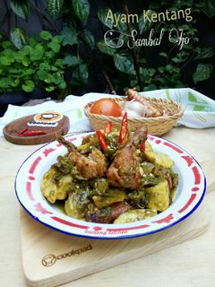 Foto resep Ayam Kentang Sambal Ijo