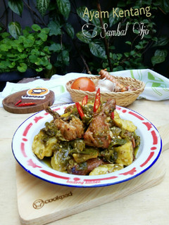 Foto resep Ayam Kentang Sambal Ijo
