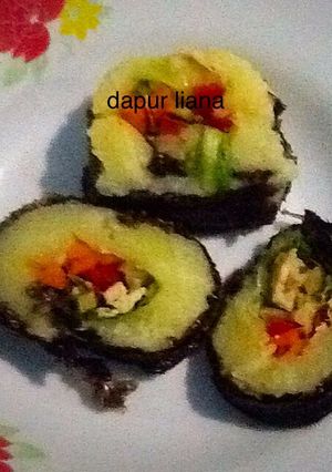 Foto resep Seaweed potatoes (ala sushi)