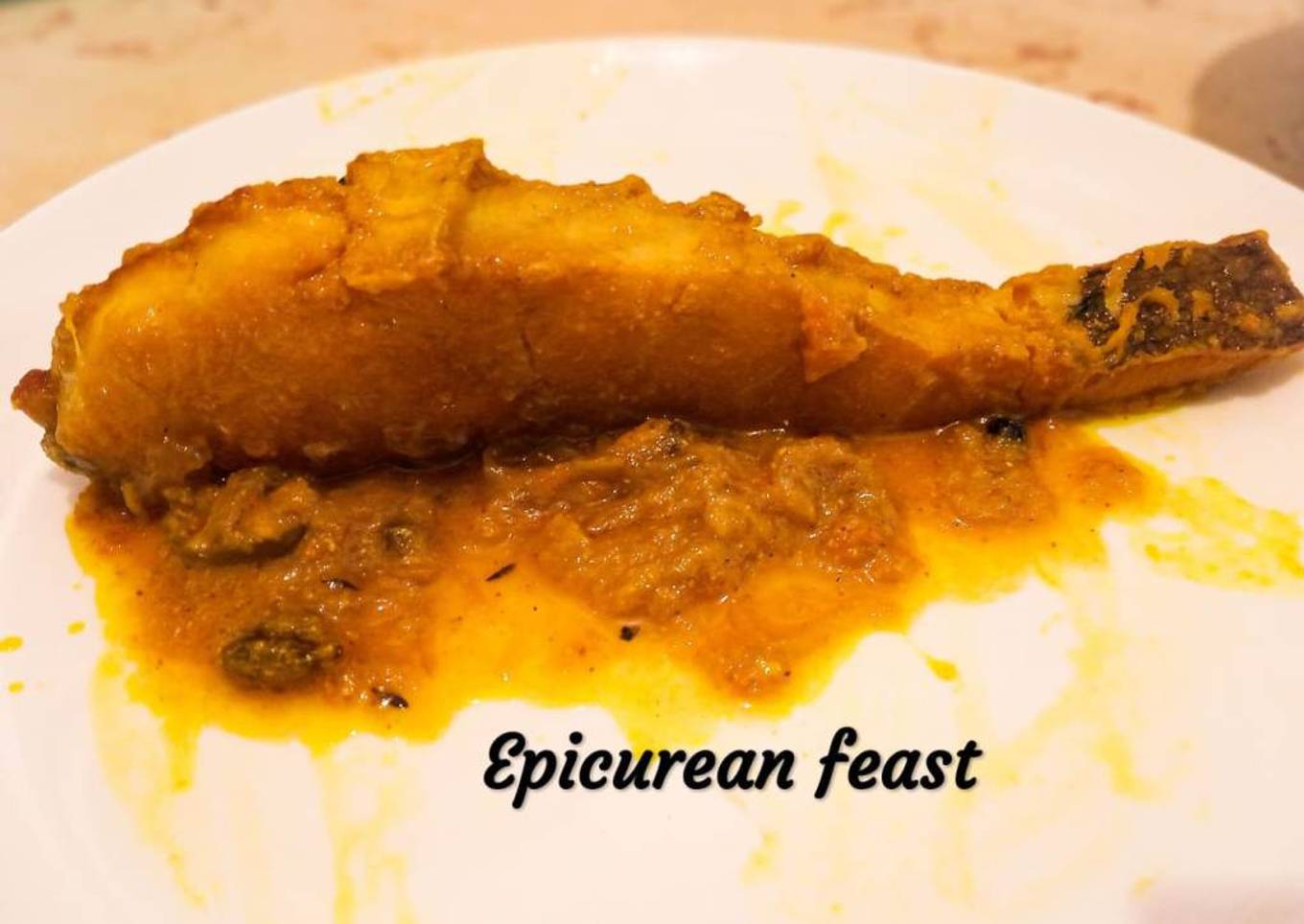 Katla macher kalia/Katla curry