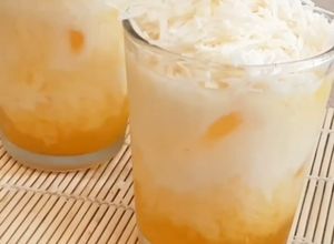 Foto resep Es Jeruk Keju Parut