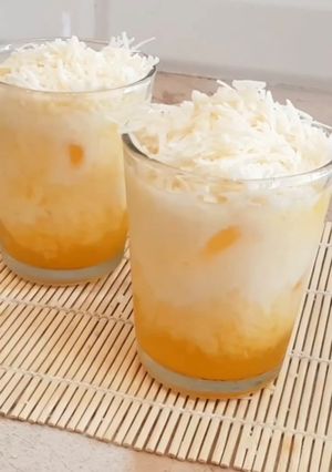 Foto resep Es Jeruk Keju Parut