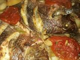 صينيه سمك بالبطاطس