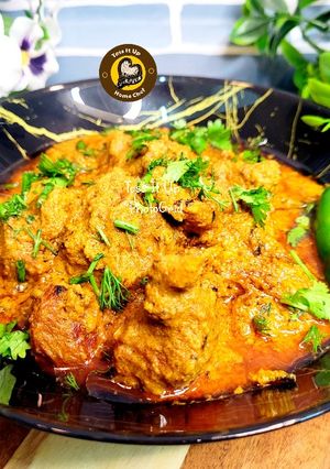 A picture of Dhaba Style Mutton Masala Curry.