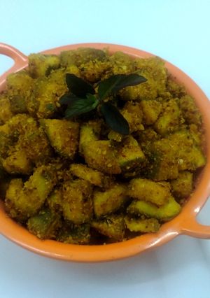 A picture of Raw Banana Stir Fry.