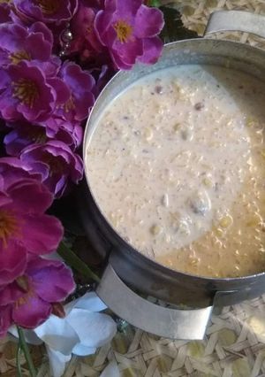 A picture of Jaggery Rice Kheer.