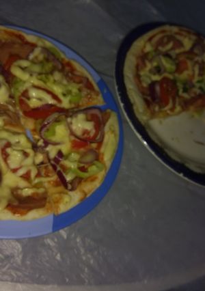 صورة لوصفة بيتزا الميكرويف