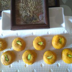 Mango Kesar Peda A picture of Mango Kesar Peda.