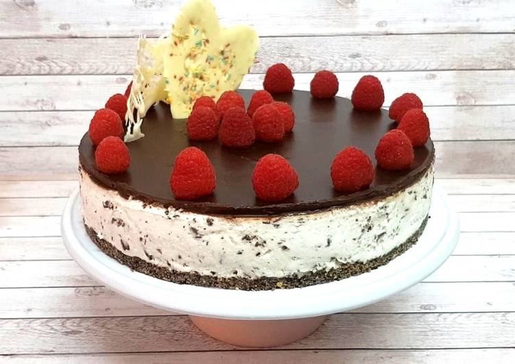 Tarta de stracciatella sin Horno, muy fácil
