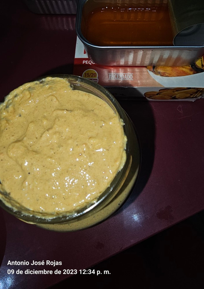 Una foto de Paté de mejillones picante