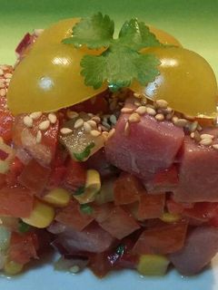 Una foto de Ceviche de atún fresco de almadraba