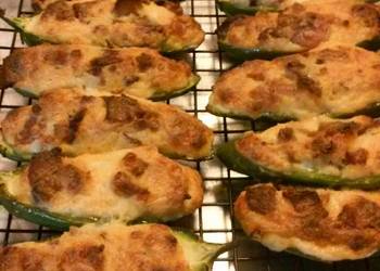 How to Make Delicious Three cheese stuffed jalapeno peppers