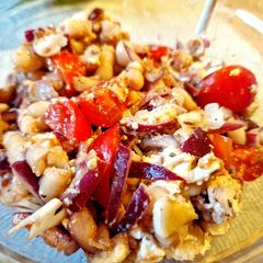 A picture of Cheesy White Bean Salad (Vegetarian).