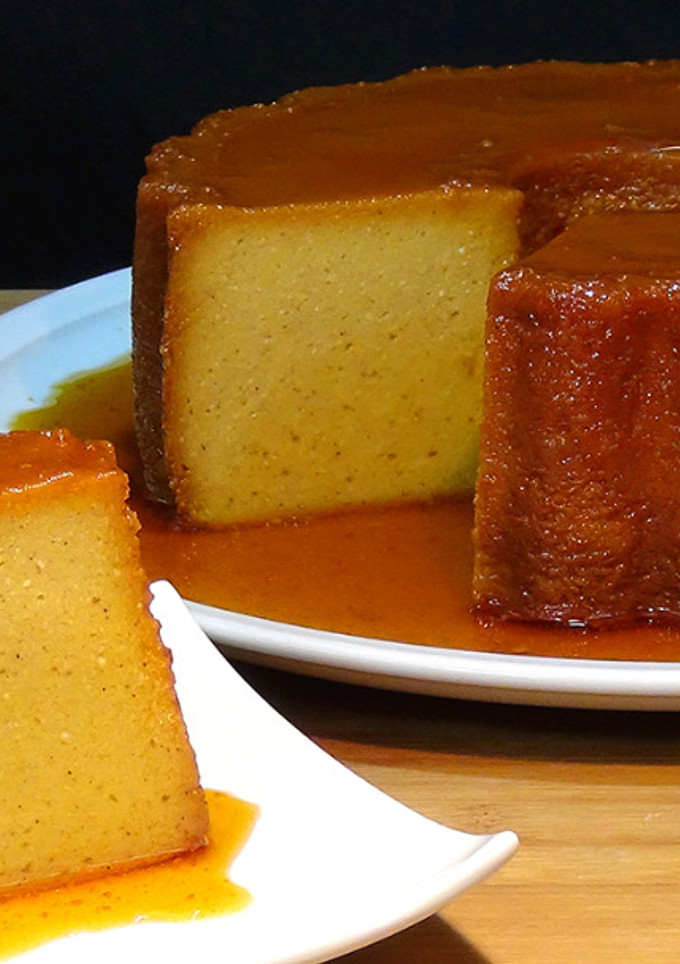 Una foto de Pudin de pan y calabaza