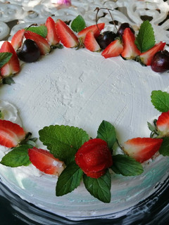 Una foto de Pastel de tres leches de durazno y canela