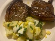 Una foto de bife de chorizo a la manteca