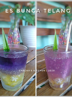 Foto resep Es Bunga Telang