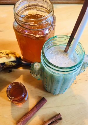 Φωτογραφία της συνταγής Banana Milkshake 🍌🥛🍯