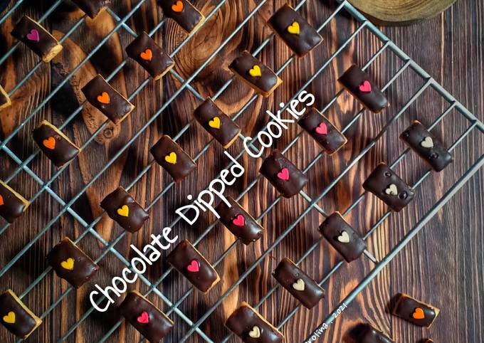 Bagaimana Menyiapkan Chocolate Dipped Cookies Anti Gagal