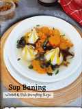 Sup Bening Wortel dan Fish Dumpling Keju