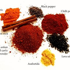 A picture of Sri Lankan roasted spice powder.