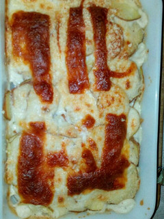 Una foto de Papas gratinadas