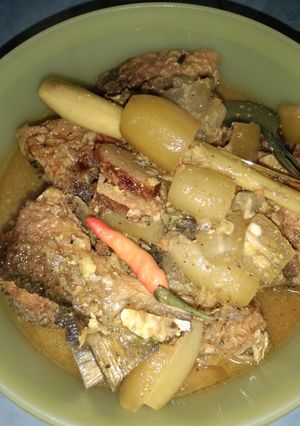 Foto resep Ikan bandeng kuah kuning