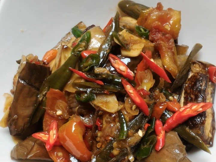 Cara Gampang Menyiapkan Resep Balado Terong cabe ijo saus tiram yang Bisa Manjain Lidah Anti Ribet, Menggugah Selera