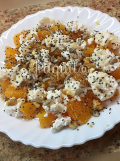 Una foto de Ensalada 🥗 de Naranja 🍊 y Requesón