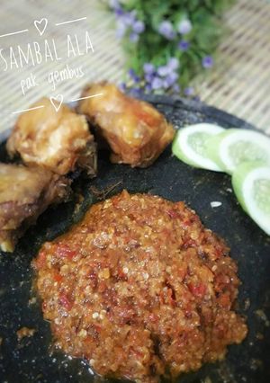Foto resep Sambal ala ayam gepuk pak gembus