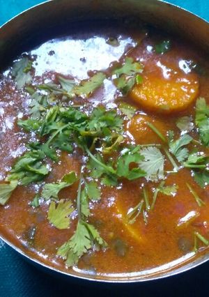 A picture of दम आलू.