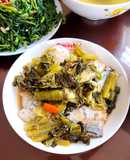 Cá hố kho dưa cải