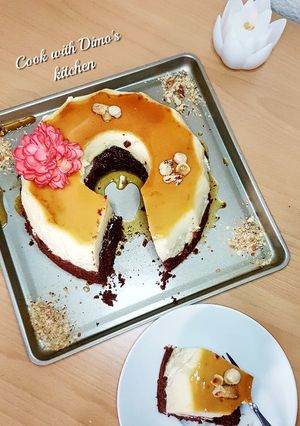 صورة لوصفة كيكة الكريم كراميل 😋😋😍😍