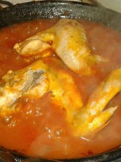 Una foto de Pollo en salsa Picante :3