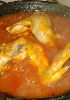 Una foto de Pollo en salsa Picante :3