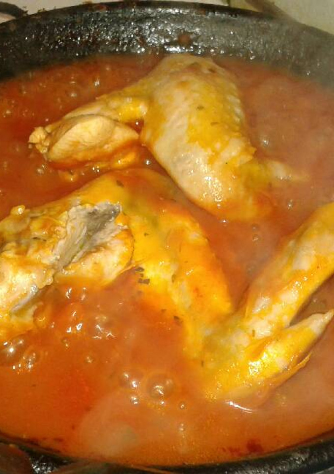 Una foto de Pollo en salsa Picante :3