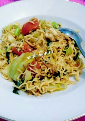 Foto resep Mie tumis cumi #BikinRamadhanBerkesan