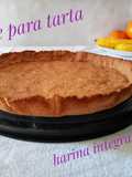 Base para tarta con harina integral y manies