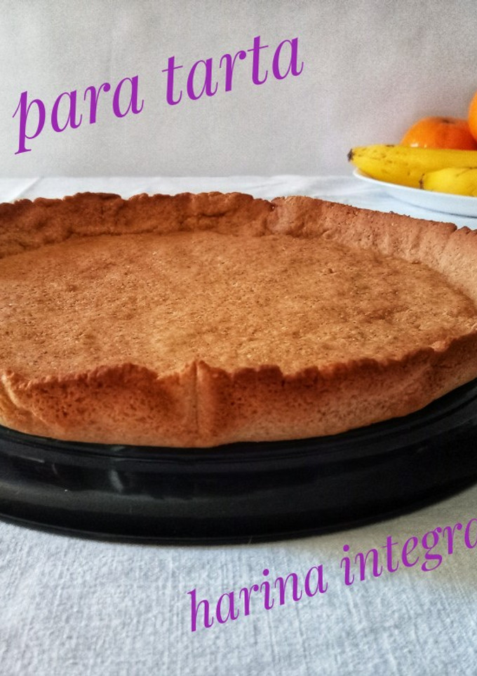 Una foto de Base para tarta con harina integral y manies