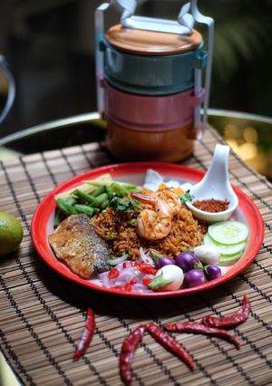 รูปของ ข้าวผัดน้ำพริกมันกุ้ง