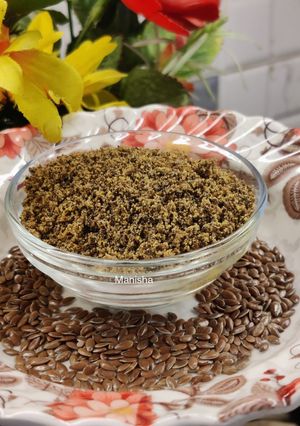 A picture of Flaxseeds Chutney (जवसाची चटणी).